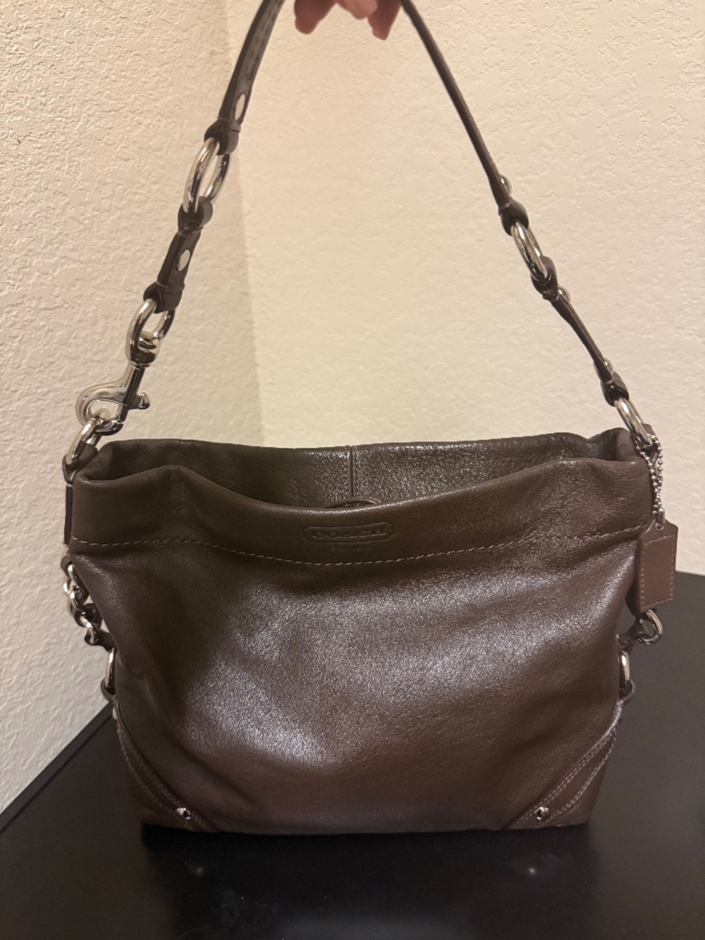 Coach chocolate brown Carly